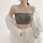ストラップレスブラ チューブトップブラ ベアトップブラ フルカップブラ ブラジャー ブラトップ レディース 女性 インナー 下着 ノンワイヤー ノンストラップ 無地 ホワイト ブラック ピンク シンプル かわいい キュート カジュアル