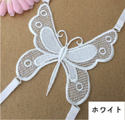 ブラストラップ ブラジャーストラップ レディース インナー ブラ紐 肩紐 調整可能 蝶 刺繍レース おしゃれ かわいい 女子力アップ セクシー