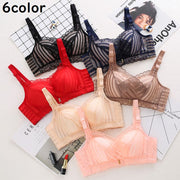 ブラジャー レディース 下着 インナー ノンワイヤー フルカップ レース シースルー 透け感 脇高 補正 セクシー