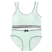 インナーセット ブラジャー ショーツ パンツ 上下セット ジュニア キッズ 女の子 ジュニアブラ 肌着 ノンワイヤー カップ入り リボン