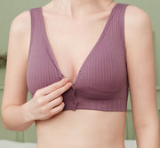 マタニティーブラ ブラジャー 授乳ブラ レディース 女性用 インナー 下着 大きいサイズあり ハーフトップ フロントオープン フロントボタン ノンワイヤー 伸縮性 シンプル 無地 授乳用 産後 ママ お洒落 出産準備 マタニティーライフ