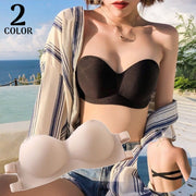 ストラップレスブラ チューブトップ レディース ブラジャー 下着 インナー ノンワイヤー モールドカップ 3/4カップ 2WAY