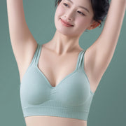 ノンワイヤーブラ ハーフトップブラ レディース 女性 下着 インナー ブラジャー 3／4カップ ナイトブラ おしゃれ かわいい シンプル リラックスタイム 脇高 婦人用