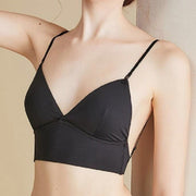 三角ブラ バックオープン 背中見せ 背中開き 3way レディース 女性用 婦人 インナー 下着 ブラジャー ブラトップ カップ付き 単色 シンプル