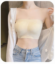 ストラップレスブラ チューブトップブラ ベアトップ ブラジャー レディース インナー 下着 無地 カップ付き シンプル オフショルダーブラ 肩ひもなし 婦人用