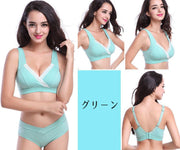 ブラジャー 単品 授乳ブラ ノンワイヤー ハーフトップブラ 3/4カップ マタニティブラジャー クロスオープン 3ホック レディース ナイトブラ インナー 女性下着 ランジェリー レース 無地 ドット柄 水玉模様 可愛い かわいい おしゃれ 女性用 婦人用 M L XL XXL 2XL