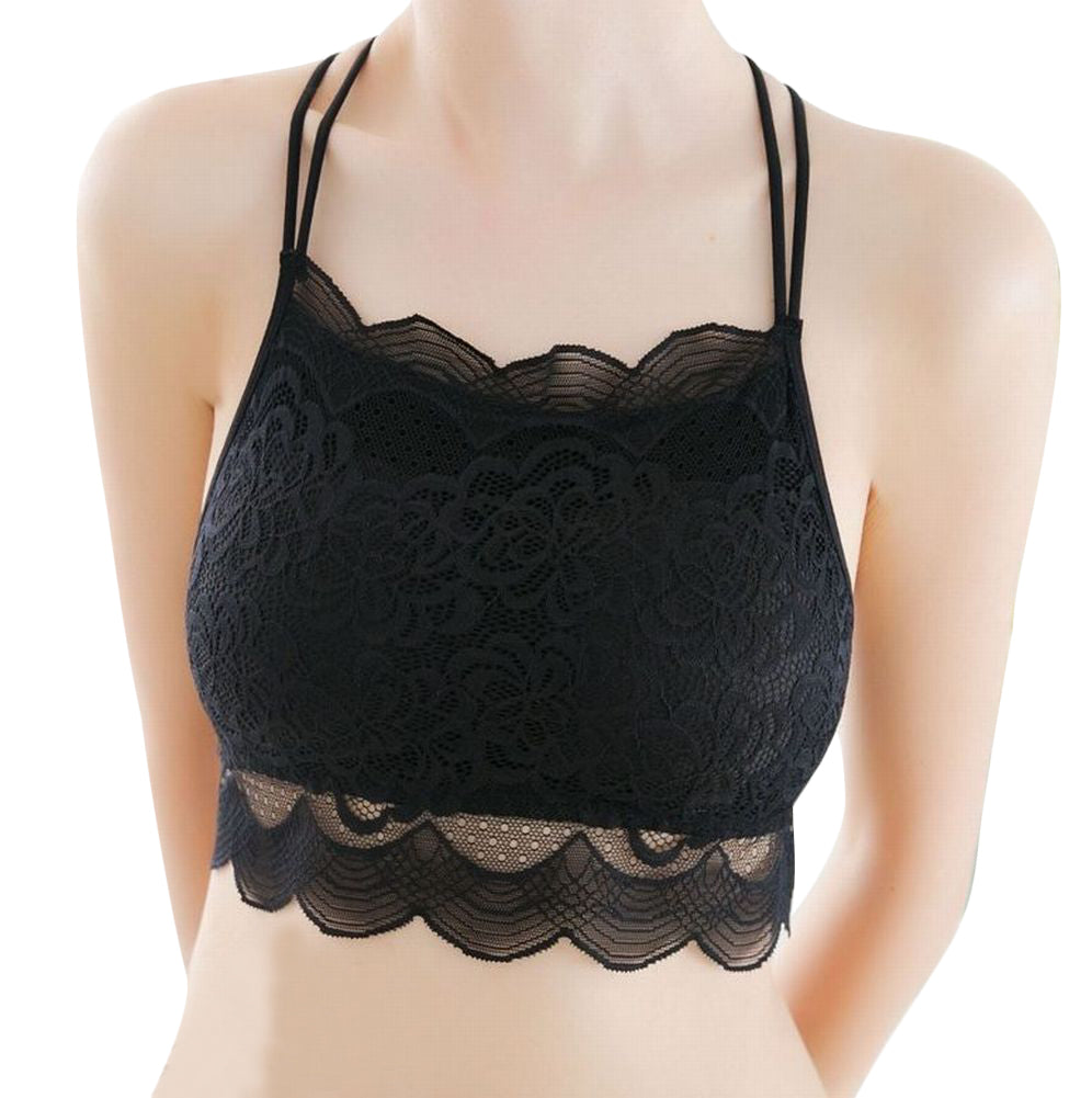 ブラジャー ノンワイヤブラジャー レース ハーフトップ インナー バッククロス 4段ホック レディース 無地 可愛い かわいい 単品 女性用 婦人用 レディースブラジャー