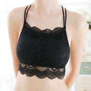 ブラジャー ノンワイヤブラジャー レース ハーフトップ インナー バッククロス 4段ホック レディース 無地 可愛い かわいい 単品 女性用 婦人用 レディースブラジャー