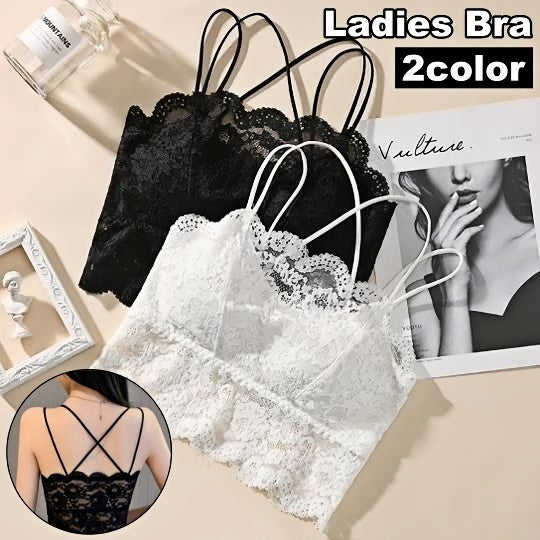 ノンワイヤーブラ ハーフトップブラ ブラジャー レディース 女性 インナー 下着 総レース 花柄 フラワー ダブルストラップ 見せブラ ナイトブラ 肌着 婦人下着
