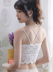 カップ付きキャミソール ショート丈 レディース キャミソール インナー レース セクシー おしゃれ かわいい 可愛い 夏 リゾート 海 白 黒