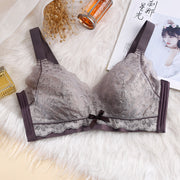 ブラジャー レディース 4分の3 下着 花柄 リボン 刺繍レース フラワー シームレス シームレスブラ かわいい おしゃれ 女性 婦人 インナー