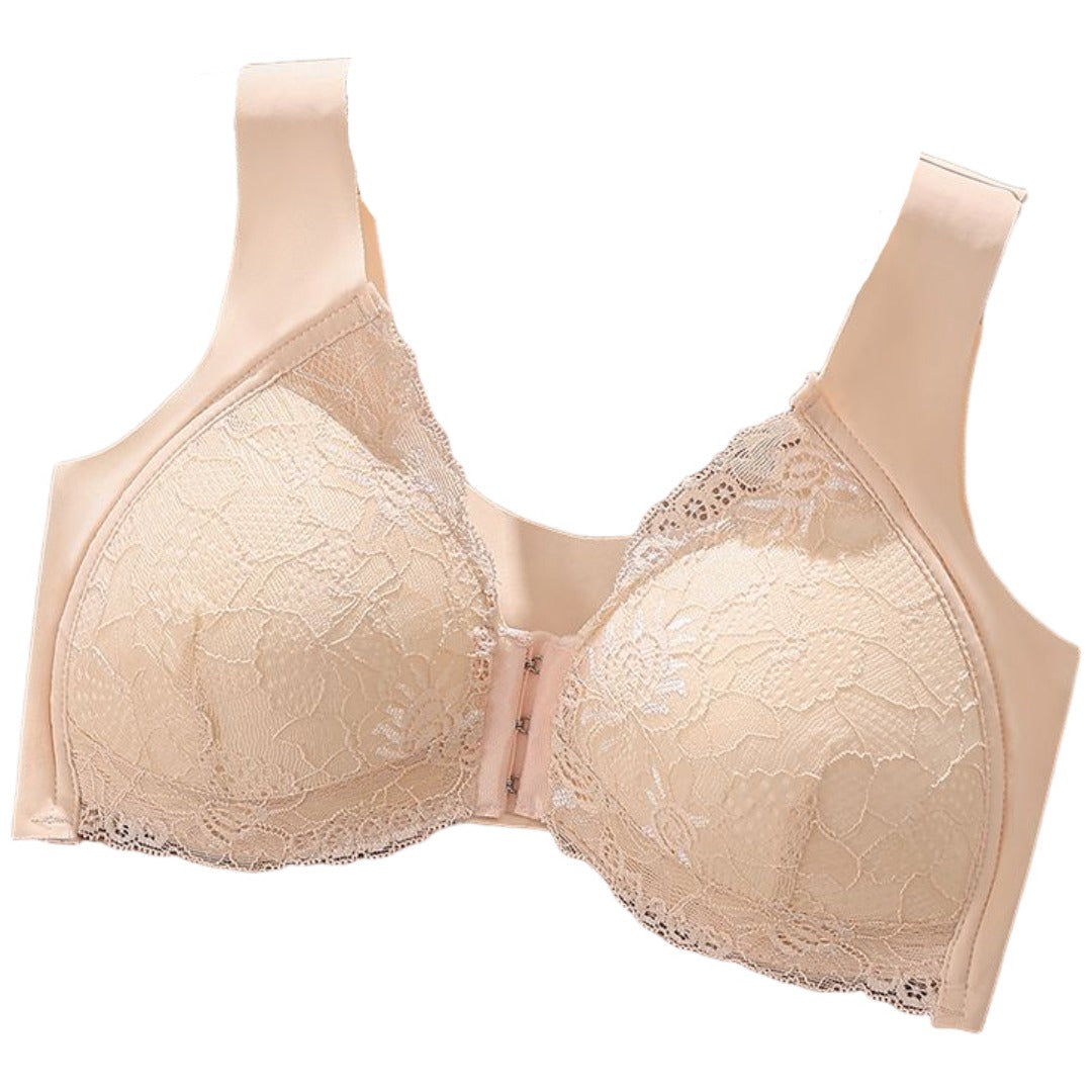ブラジャー フロントホック ブラ ノンワイヤー ナイトブラ インナー 前ホック 大きいサイズ 産前 産後 ふんわり ソフト フルカップ 30代 40代 50代 下着 レディース 女性 ラクチン