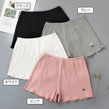 ペチパンツ レディース 女性下着 タップパンツ インナーパンツ リブ 商品画像4