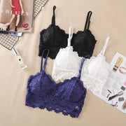 ハーフトップブラ ノンワイヤーブラ カップ付き ブラジャー 下着 レディース 女性 総レース シンプル 無地 かわいい おしゃれ 単色 カップ付き セクシー