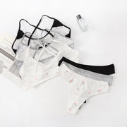 スポーツブラ Tバックショーツ 上下セット レディース ノンワイヤーブラ ブラセット ブラトップ 女性 婦人 ノンワイヤーブラ ハーフトップ インナー ブラジャー ナイトブラ カップ付き ワイヤレスブラ スポブラ 下着 シンプル 無地 花柄 ブラジャー ショーツセット リブ素材