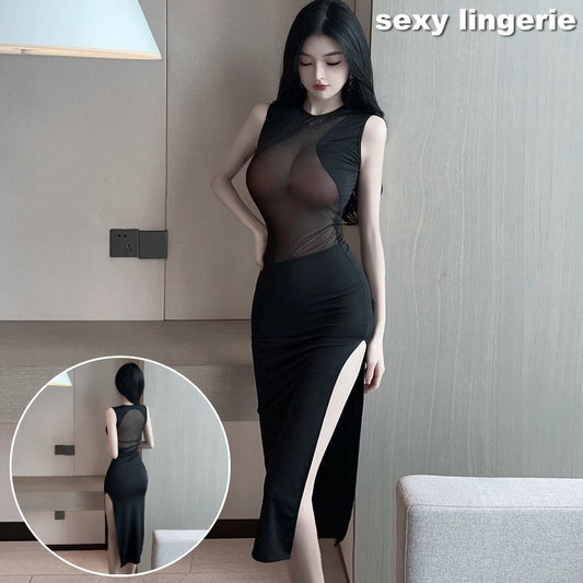 セクシーランジェリー ロングドレス ナイトドレス レディース 女性 レース 商品画像