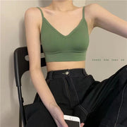 ハーフトップブラ ブラジャー レディース ノンワイヤーブラ インナー 下着 シンプル リブ バッククロス ヨガウェア ウェア かわいい おしゃれ 女性 大人女子 背中見せ
