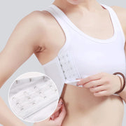 ハーフトップ ナベシャツ 胸つぶし バストつぶし さらしブラ レディース 女性 インナー 下着 ノースリーブ タンクトップ 丸首 ラウンドネック サイドホック 3列ホック 大きいサイズあり 無地 シンプル ラフ カジュアル 男装 コスプレ
