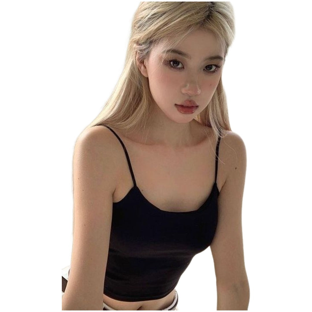 ブラトップ パッド付き キャミソール カップ付き ブラキャミソール レディース 女性 インナー 背中見せ 下着 肌着