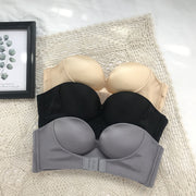 ノンワイヤーブラ ストラップレスブラ ブラジャー レディース インナー 3/4カップ ノンワイヤー 補正 女性用 下着