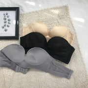 ノンワイヤーブラ ストラップレスブラ ブラジャー レディース インナー 3/4カップ ノンワイヤー 補正 女性用 下着