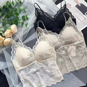 ブラトップ カップ付き キャミソール レディース インナー ノンワイヤー 細ストラップ 下着 肌着 パッド付き 透け感 シースルー セクシー 可愛い おしゃれ 女子力アップ 婦人用 女性用