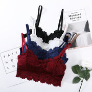ノンワイヤーブラ ハーフトップブラ ブラジャー 下着 女性用 レディース 婦人 カップ付き パッド入り レース 上品 エレガント ナイトブラ リラックス おしゃれ かわいい