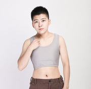 ハーフトップ 胸つぶし 補正下着 レディース 女性用 インナー ブラジャー ナベシャツ 大きいサイズ バストつぶし 男装 和装 コスプレ