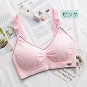 マタニティーブラジャー 授乳ブラ 下着 インナー ワンタッチ前開きホック レディース 女性 婦人用 おしゃれ かわいい ノンワイヤー 取り外し可能パッド付 背中3ホック 産後 ママ