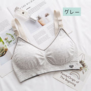 マタニティーブラジャー 授乳ブラ 下着 インナー ワンタッチ前開きホック レディース 女性 婦人用 おしゃれ かわいい ノンワイヤー 取り外し可能パッド付 背中3ホック 産後 ママ