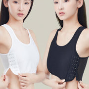 補正下着 ナベシャツ 胸つぶし 小さく見せる ブラジャー 胸を小さく見せるブラ ハーフトップ レディース 和装 メッシュ 通気性 下着 インナー サイドホック 揺れ対策 着痩せ シンプル 大きいサイズ コスプレ 男装 浴衣
