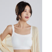 ハーフトップブラ ノンワイヤーブラ レディース 女性 婦人 ブラ 下着 肌着 インナー ブラジャー ナイトブラ パッド付き パット一体型 無地 響きにくい スポーツ 運動 フィットネス シンプル かわいい お洒落 大人女子