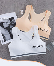ジュニアブラ ハーフトップ ジュニア ブラジャー キッズ インナー ファーストブラ スポーツブラ SPORT 下着 女の子 シンプル 小学生 高学年 中学生