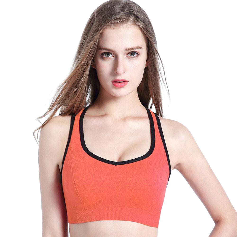 ブラジャー スポーツブラ レディース インナー ホックなし フルカップ 通気 幅広ストラップ ストレッチ バッククロス スポーツウェア ランニング ヨガ フィットネス