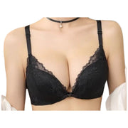 フロントホック ブラジャー ブラ インナーノンワイヤー 単品 下着 前開き レディース 女性 小胸 脇高 前あき ナイトブラ 総レース シンプル おしゃれ 単色 Vバック かわいい レース パッド一体型 長さ調整可能 ランジェリー 婦人用 着脱カンタン 20代 30代 40代 50代 ギフト