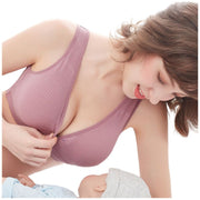 マタニティブラ 授乳ブラ レディース ブラジャー インナー 産前 産後 前開き スナップボタン カップ付き ノンワイヤー 女性下着 ナイトブラ 大きいサイズあり ママ 楽ちん マタニティーブラ M L XL 2XL 3XL