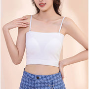 キャミソール カップ付き ブラトップ セクシー レディース 丈短め へそ出し ぴっちり 伸縮性 薄手 快適 涼しい かわいい 定番 シンプル おしゃれ 無地