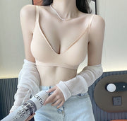 ノンワイヤーブラ 単品 フルカップブラ レディース 女性 婦人 下着 ブラジャー インナー 2段ホック 脇高 シームレス 通気性 サイズ調節可 かわいい おしゃれ シンプル 単色 無地 デイリー ベージュ 白 黒 茶 緑