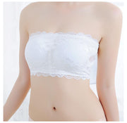ストラップレスブラ レディース レース ノンワイヤー カップ付きインナー チューブトップブラジャー ベアトップ 見せブラ 美背中