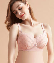マタニティブラ 授乳ブラ レディース インナー 下着 女性用 フロントオープン 前開き レース スナップボタン 4列 4段ホック 3/4カップ おしゃれ