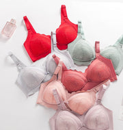 マタニティブラ 授乳ブラ レディース インナー 下着 女性用 フロントオープン 前開き レース スナップボタン 4列 4段ホック 3/4カップ おしゃれ