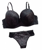ブラジャー ショーツ 上下セット レディース インナー 女性下着 レース おしゃれ 3／4カップ B Cカップ モダン シック エレガント 上品 大人女子