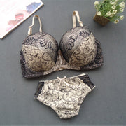 ブラジャー ショーツ 上下セット レディース インナー 女性下着 レース おしゃれ 3／4カップ B Cカップ モダン シック エレガント 上品 大人女子