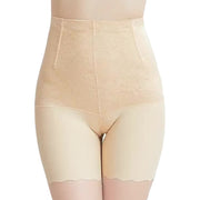 ロングガードル 3分丈 シェイプアップパンツ ハイウエスト シームレス 補正下着 女性用ファウンデーション レディース インナー  肌着 ウエストくびれメイク ボーン入り 花柄レース ボディメイク ヒップアップ 引き締め お腹周り お尻 美尻 大きいサイズ