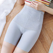 ロングガードル 3分丈 シェイプアップパンツ ハイウエスト シームレス 補正下着 女性用ファウンデーション レディース インナー  肌着 ウエストくびれメイク ボーン入り 花柄レース ボディメイク ヒップアップ 引き締め お腹周り お尻 美尻 大きいサイズ