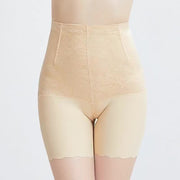 ロングガードル 3分丈 シェイプアップパンツ ハイウエスト シームレス 補正下着 女性用ファウンデーション レディース インナー  肌着 ウエストくびれメイク ボーン入り 花柄レース ボディメイク ヒップアップ 引き締め お腹周り お尻 美尻 大きいサイズ