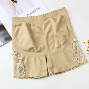 ペチパンツ ペチコート レディース 女性 インナー 3分丈 ハイウエスト タップパンツ 見せパン リボン レース 可愛い チラ見え パンチラ 透け防止 婦人用
