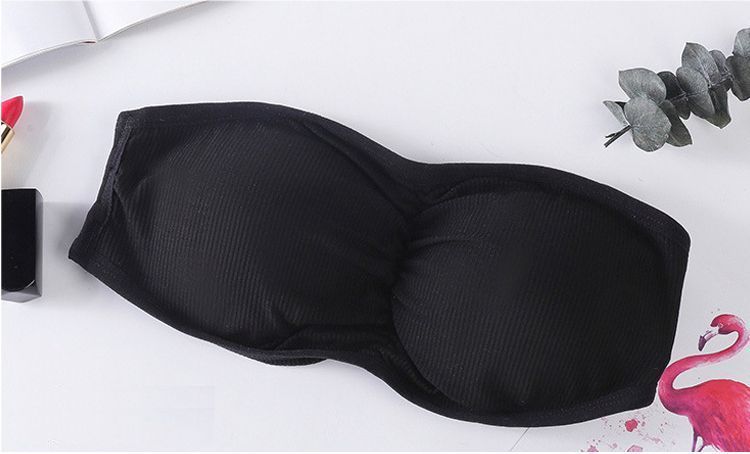 チューブトップブラ ストラップレスブラ ブラジャー レディース インナー カップ付き 商品画像2