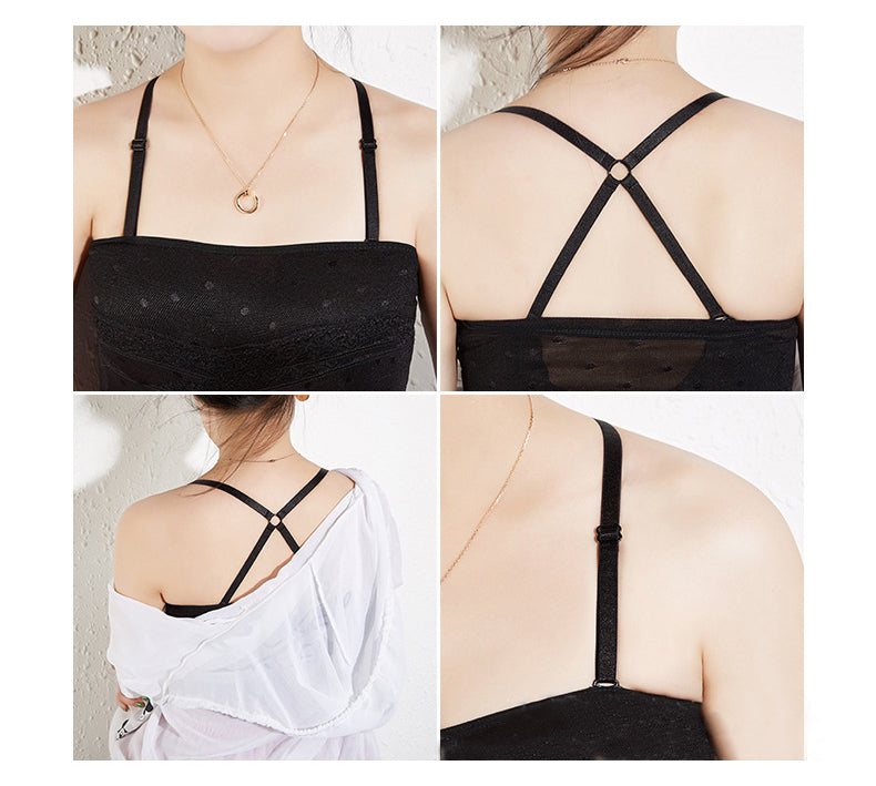 ブラストラップ ブラジャーストラップ ブラジャー肩紐 バッククロス 見せブラ レディース 商品画像5