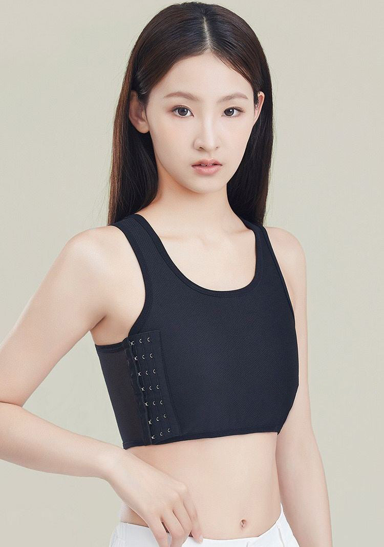 ナベシャツ 胸つぶし レディース ジュニア 胸揺れ防止 ハーフトップ 商品画像2